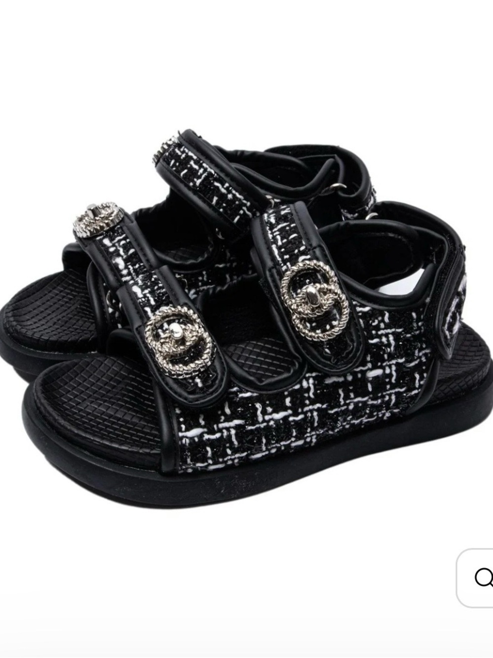 Mini Dreamers Gigi Tweed Dad Sandals size 25
